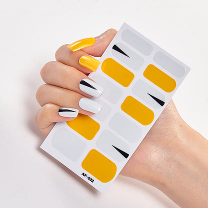 Trendy Nail Polish Film Nail Sticker Waterproof Letter Nail Sticker Full Sticker 1622191401991