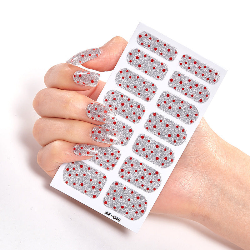 Trendy Nail Polish Film Nail Sticker Waterproof Letter Nail Sticker Full Sticker 1622191588583