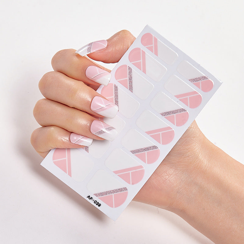 Trendy Nail Polish Film Nail Sticker Waterproof Letter Nail Sticker Full Sticker 1622191588586
