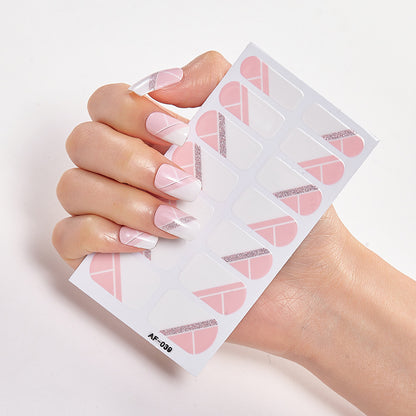 Trendy Nail Polish Film Nail Sticker Waterproof Letter Nail Sticker Full Sticker 1622191588586