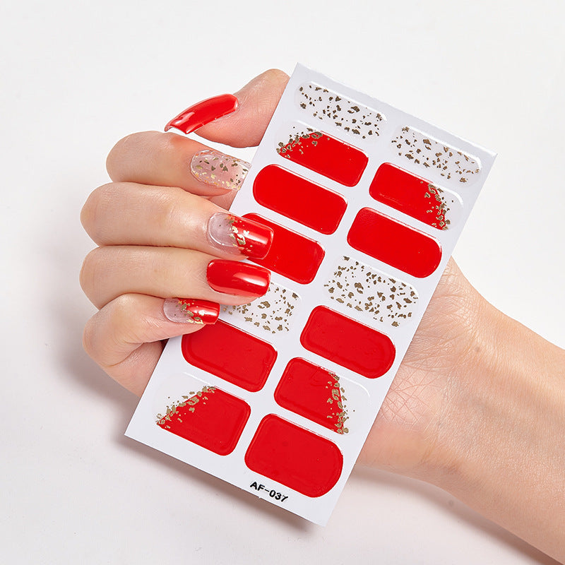 Trendy Nail Polish Film Nail Sticker Waterproof Letter Nail Sticker Full Sticker 1622191588594