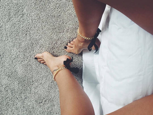 New Satin Ribbon Chain Sexy Beach Anklet Exquisite Valentine's Day Gift Girl 1622275152604