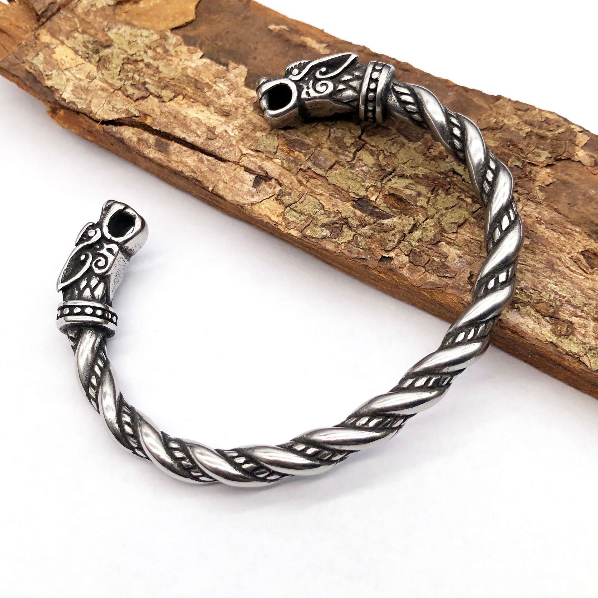 Raven Nordic Viking War Ins Male Ssangyong Domineerin Fashion Wolf Head Retro Bracelet 1622277585418 98e40383 34d9 49f1 8394 