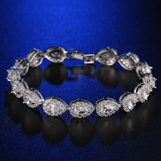 18CM Heart 925 Sterling Silver Bracelet Bangle - HD Wireless Product #1