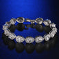 18CM Heart 925 Sterling Silver Bracelet Bangle - HD Wireless Product #6
