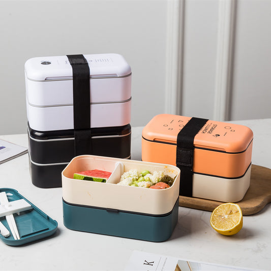 Double-layer Lunch Box Lunch Box Plastic Large Capacity Microwave Lunch Box 1622353166211