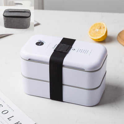 Double-layer Lunch Box Lunch Box Plastic Large Capacity Microwave Lunch Box 1622353333185
