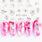 Ins Retro Face Black Line Nail Watermark Sticker French Art Nails 1622358942253