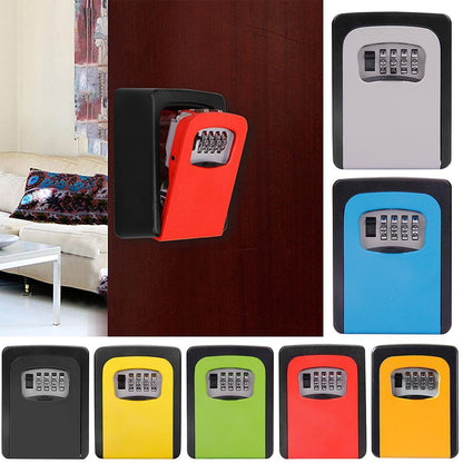 Wall Mounted 4 Digit Combination Password Code Lock Safe Key Storage Holder Box 1622363777197
