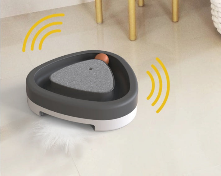 Pet Cat Self-hey Toy Smart Funny Cat Triangle Turntable Electric Toy Cat Scratcher 1622364022670