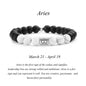 Frosted Black Agate White Turquoise Couple Bracelets For Men And Women Beads Bracelets 12 Constellation Bead Bracelets 162236