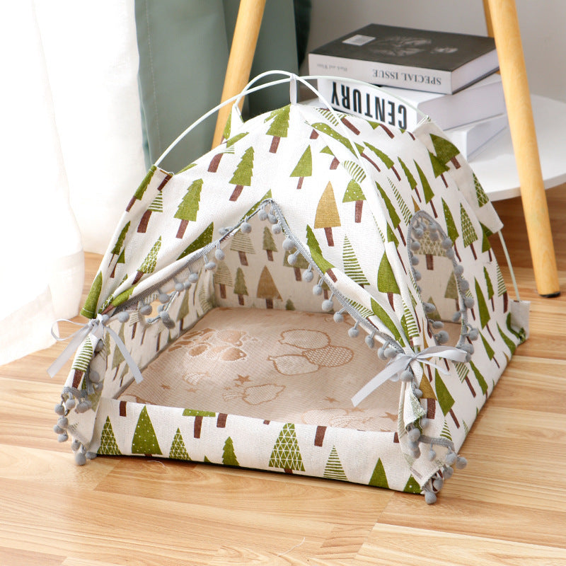 Cat Tent Cat Cat House Enclosed Pet Bed 1622428115166