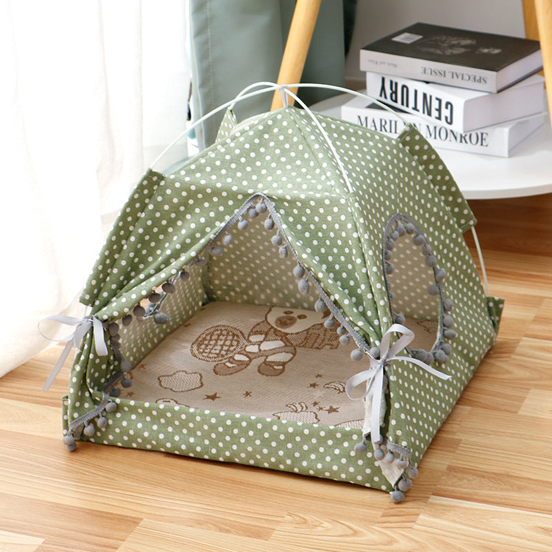 Cat Tent Cat Cat House Enclosed Pet Bed 1622428115167