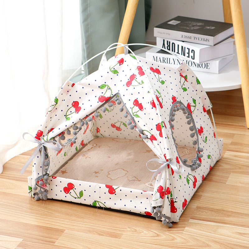 Cat Tent Cat Cat House Enclosed Pet Bed 1622428115169
