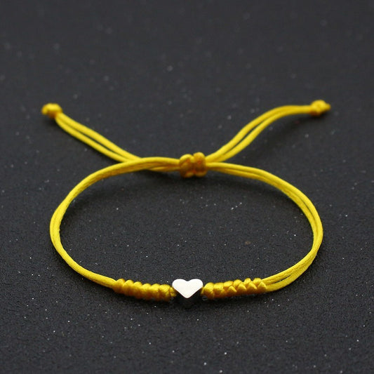 Silver Love Bracelet Lovers Handmade Hand-woven Red String Bracelet Simple All-match Small Jewelry 1622432684292