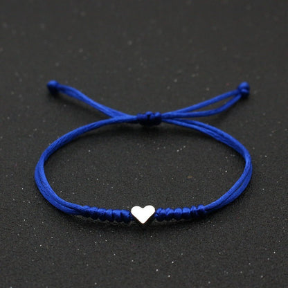 Silver Love Bracelet Lovers Handmade Hand-woven Red String Bracelet Simple All-match Small Jewelry 1622432684303