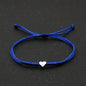 Silver Love Bracelet Lovers Handmade Hand-woven Red String Bracelet Simple All-match Small Jewelry 1622432684303