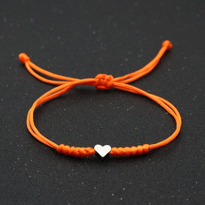 Silver Love Bracelet Lovers Handmade Hand-woven Red String Bracelet Simple All-match Small Jewelry 1622432684561
