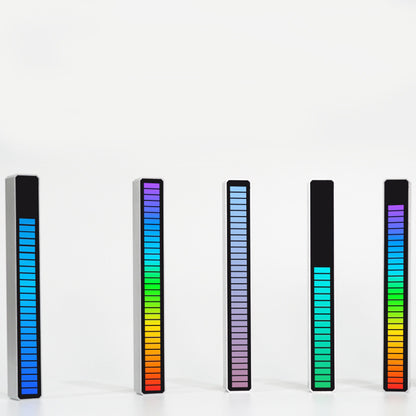 New Car Sound Control Light RGB Voice-Activated Music Rhythm Ambient Light With 32 LED 18 Colors Car Home Decoration Lamp 162