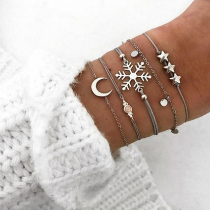 Personality knotted ring circle diamond arrow bracelet 1622463728910