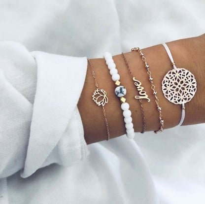 Personality knotted ring circle diamond arrow bracelet 1622464275904