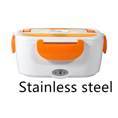 Kitchen Electric Heated Lunch Box Stainless Steel School Car Picnic Food Heating Heater Food Warmer Container 1622535802947