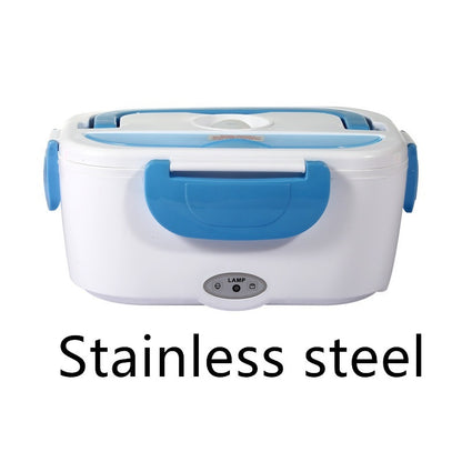 Kitchen Electric Heated Lunch Box Stainless Steel School Car Picnic Food Heating Heater Food Warmer Container 1622535802949