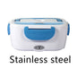 Kitchen Electric Heated Lunch Box Stainless Steel School Car Picnic Food Heating Heater Food Warmer Container 1622535802949
