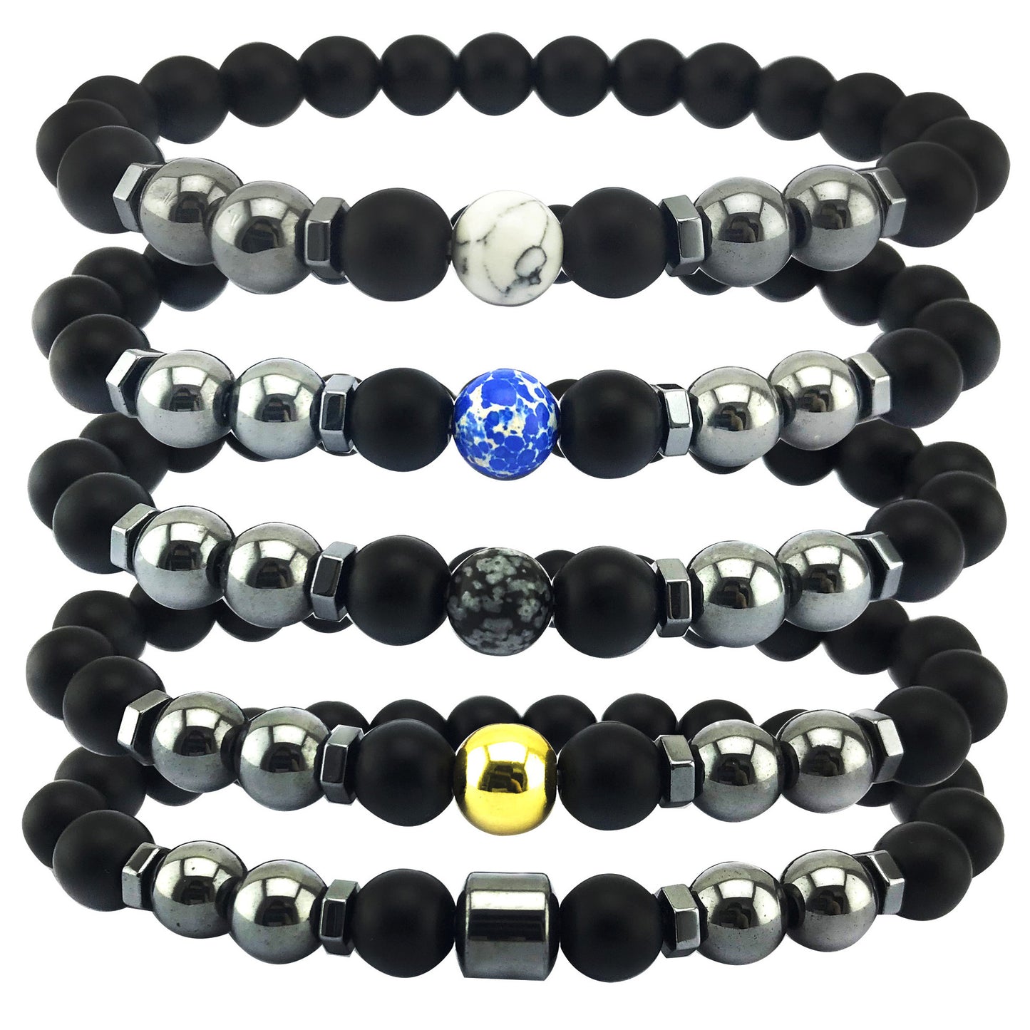 Natural Black Hematite Tiger Eye Beaded Bracelets Men For Magnetic Health Protection Women Jewelry 1622536326713