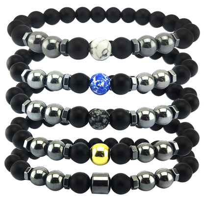 Natural Black Hematite Tiger Eye Beaded Bracelets Men For Magnetic Health Protection Women Jewelry 1622536326713
