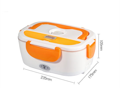 Kitchen Electric Heated Lunch Box Stainless Steel School Car Picnic Food Heating Heater Food Warmer Container 1622541348272