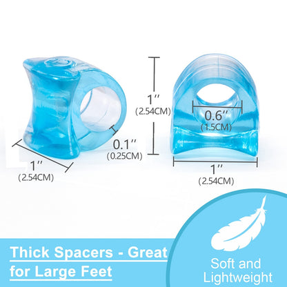 Transparent Blue Toe Separator Pad Hallux Correction Valgus Separator 1622606281370