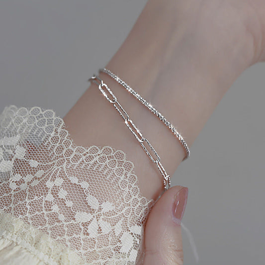 S925 Silver Bracelet Trendy Female Bracelet Girlfriends Bracelet 1622612763600