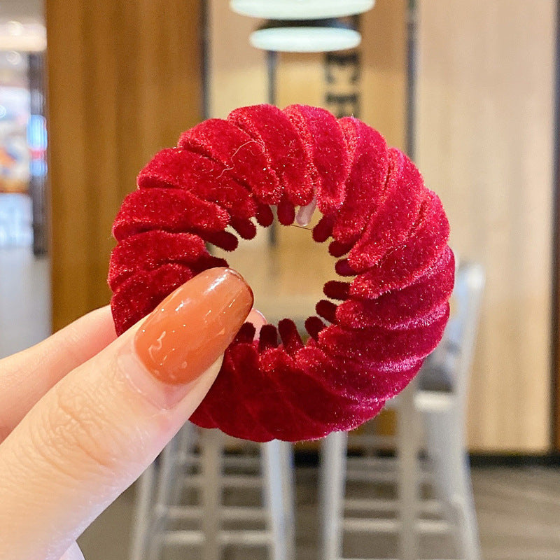 Women Hollow Hair Circle High Horsetail Artifact Fixed Coiler Hairpin Horsetail Headdress Fashion Hair Accessories 1622613121