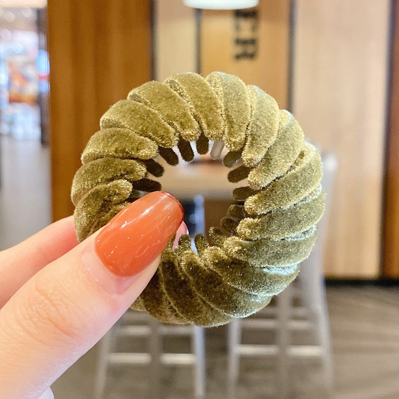 Women Hollow Hair Circle High Horsetail Artifact Fixed Coiler Hairpin Horsetail Headdress Fashion Hair Accessories 1622613121