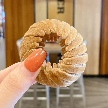 Women Hollow Hair Circle High Horsetail Artifact Fixed Coiler Hairpin Horsetail Headdress Fashion Hair Accessories 1622613121