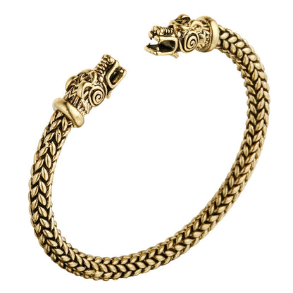 Solid Copper Sleeve Bracelet Scandinavian Men's Bracelet Accessories 1622617778740