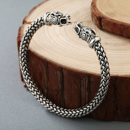 Solid Copper Sleeve Bracelet Scandinavian Men's Bracelet Accessories 1622617778742