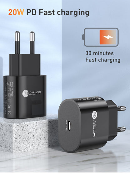 PD20W Mobile Phone Charger 9V-2.2A Type-c Interface 20W Fast Charge Charging Head - 图片 6
