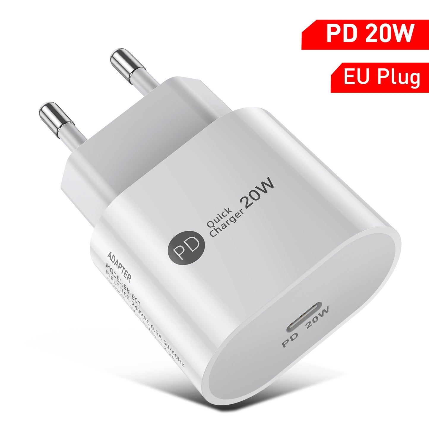 PD20W Mobile Phone Charger 9V-2.2A Type-c Interface 20W Fast Charge Charging Head - 图片 7