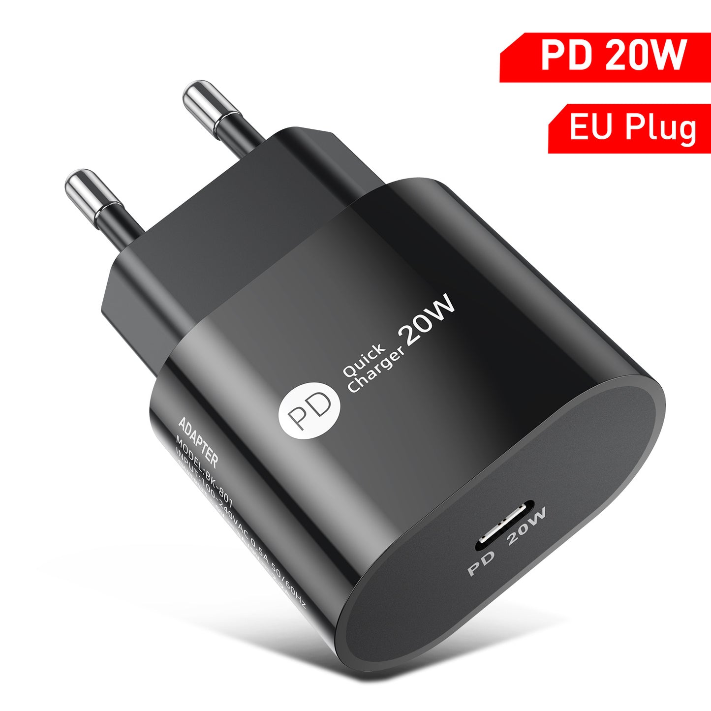 PD20W Mobile Phone Charger 9V-2.2A Type-c Interface 20W Fast Charge Charging Head - 图片 9