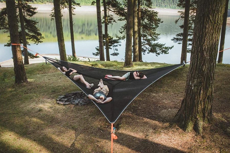 Multi-Person Hammock Three Point Design Portable Hammock Multi-functional Triangle Aerial Mat 1622623289736 3f778321 4c8f 413