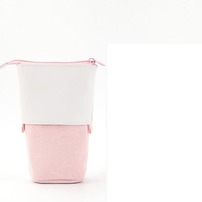 Multifunctional Creative Corduroy Retractable Pencil Case - 图片 2