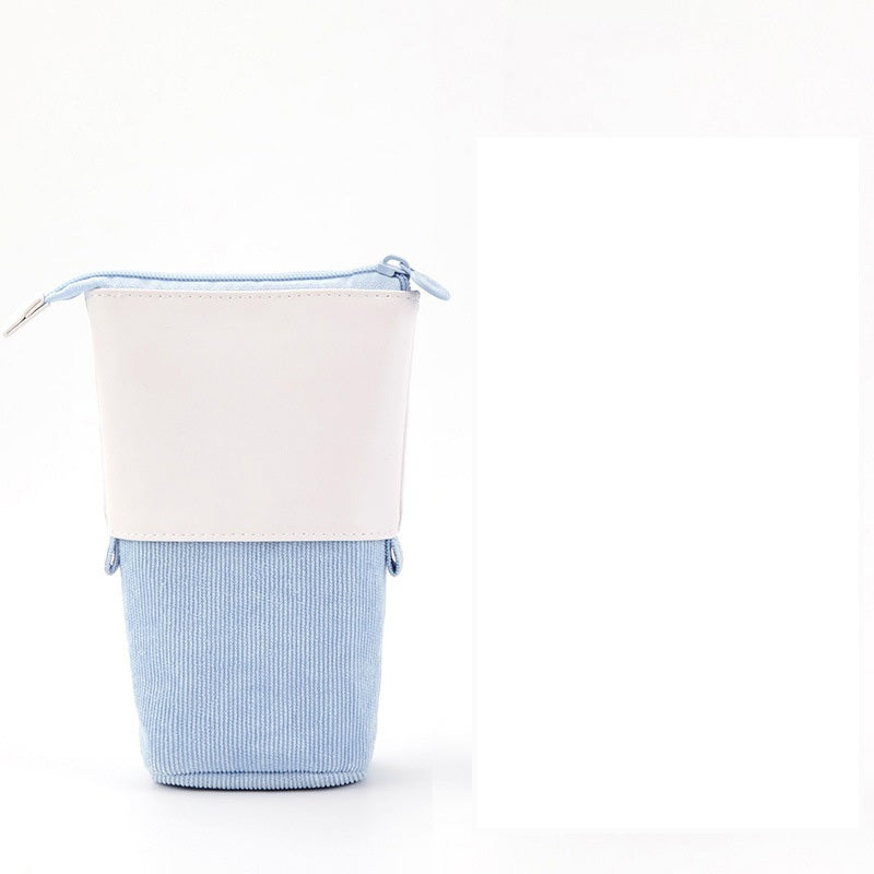 Multifunctional Creative Corduroy Retractable Pencil Case - 图片 6