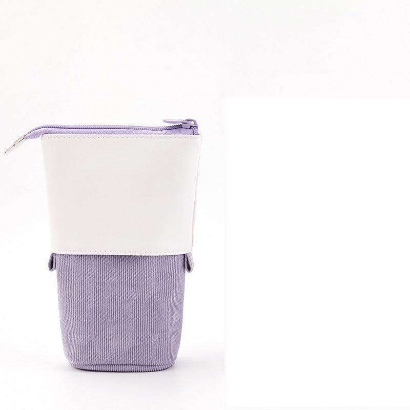 Multifunctional Creative Corduroy Retractable Pencil Case - 图片 4