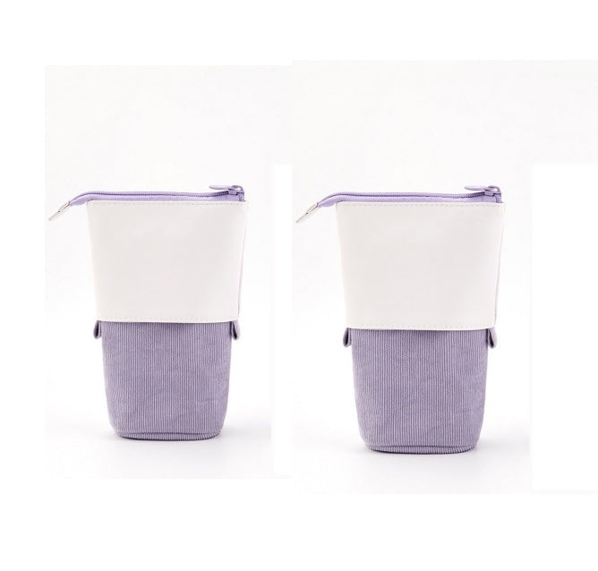 Multifunctional Creative Corduroy Retractable Pencil Case - 图片 14