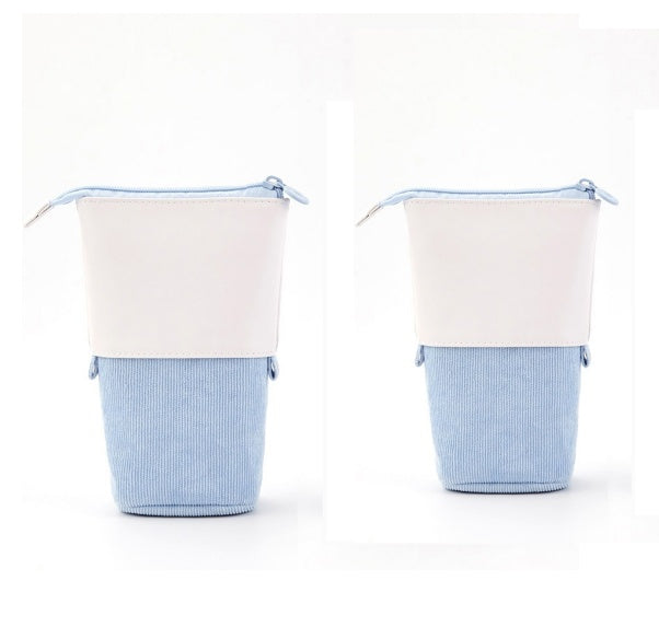 Multifunctional Creative Corduroy Retractable Pencil Case - 图片 12