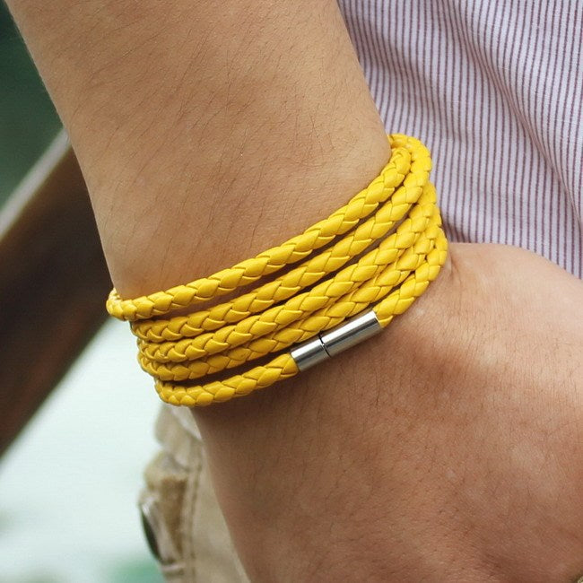 Punk Couple Leather Multilayer Bracelet 1622713634454