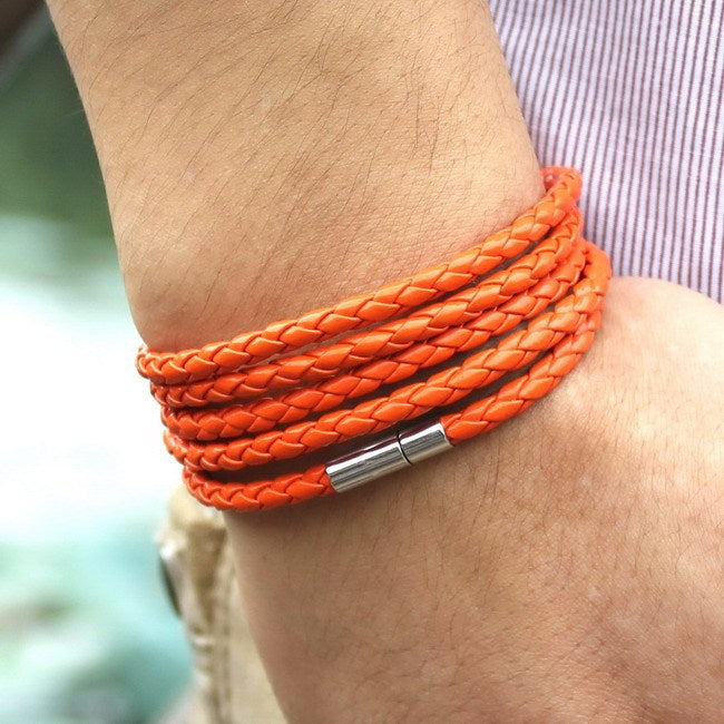 Punk Couple Leather Multilayer Bracelet 1622713634746