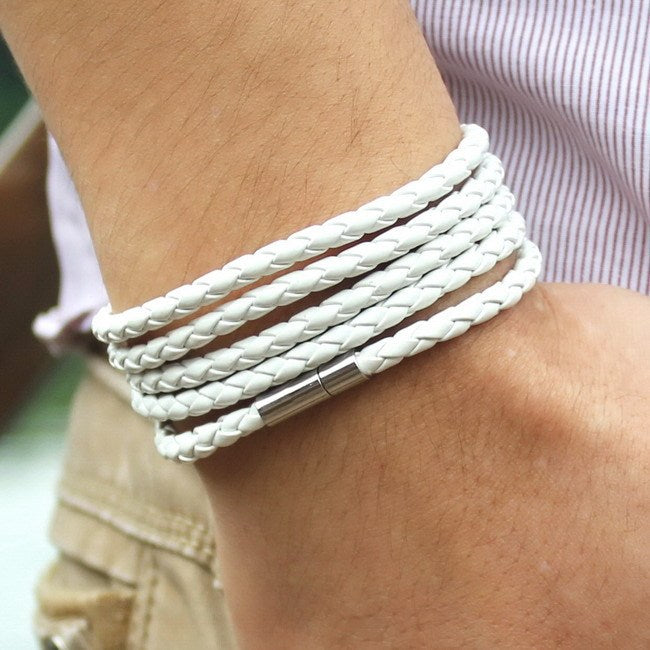 Punk Couple Leather Multilayer Bracelet 1622713639143